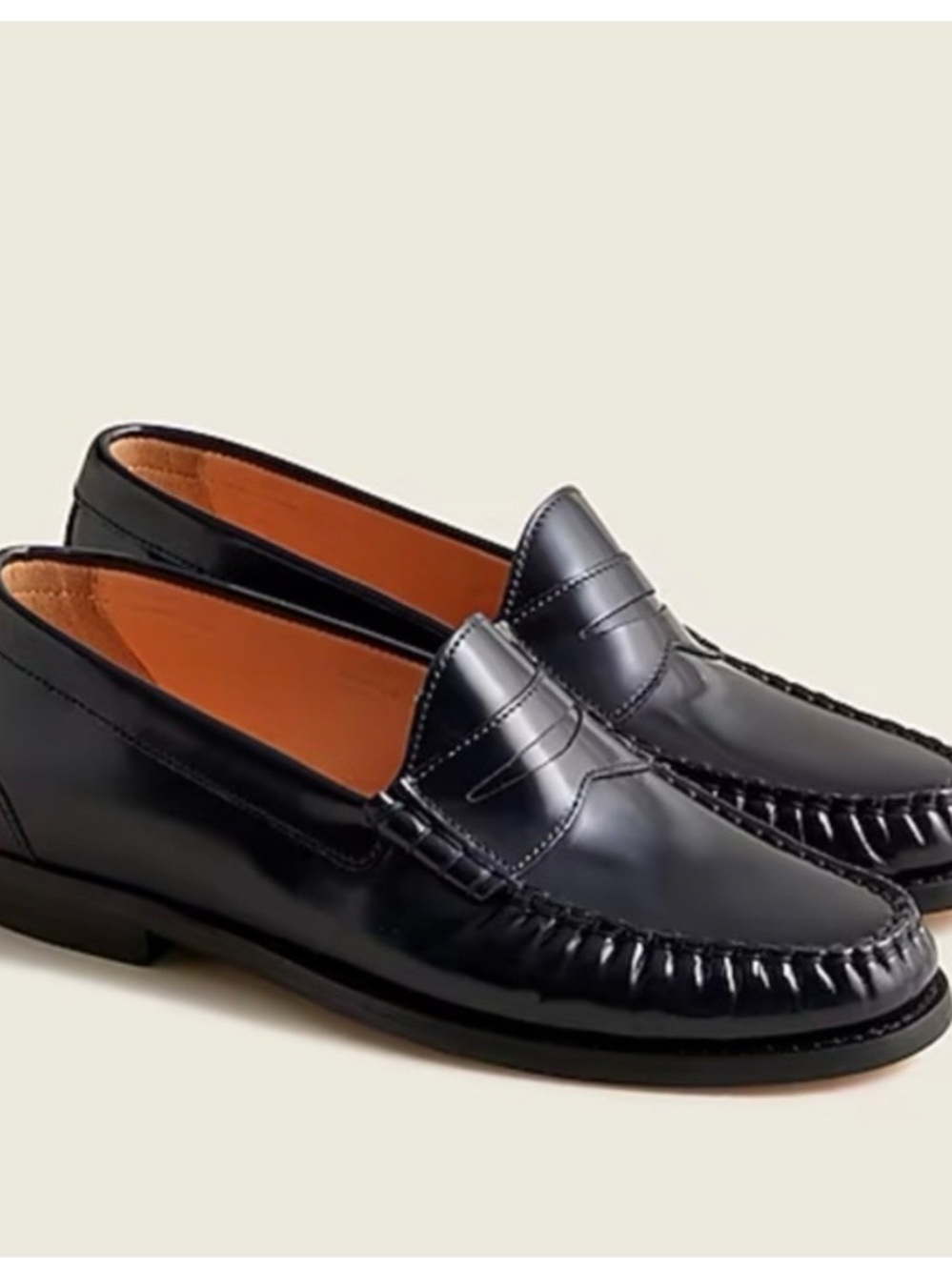 Winona penny loafers in spazzolato leather j. Crew
